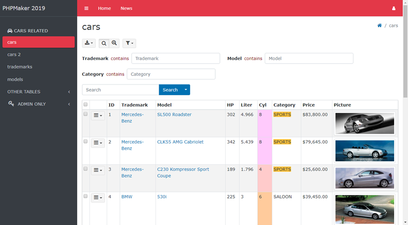 php maker vs php generator for mysql